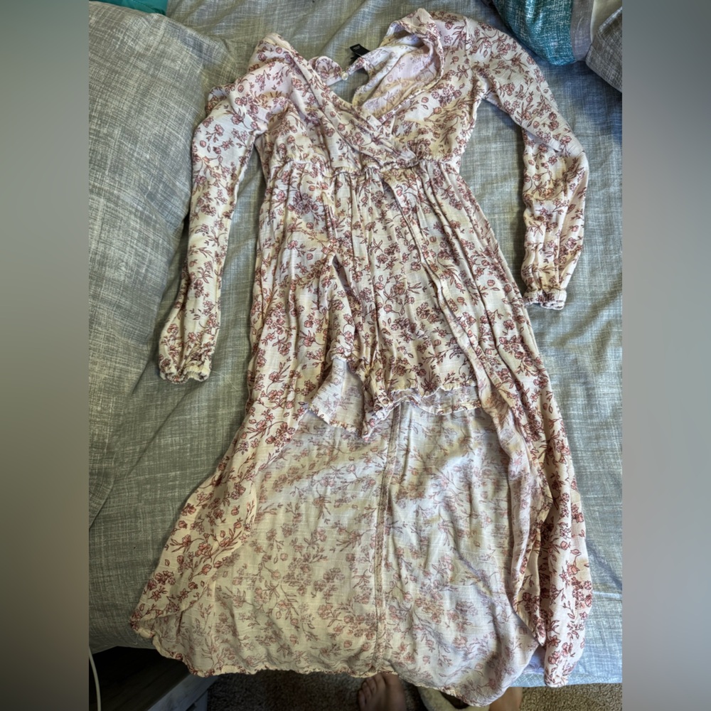 A New Day Cream and Pink Floral romper